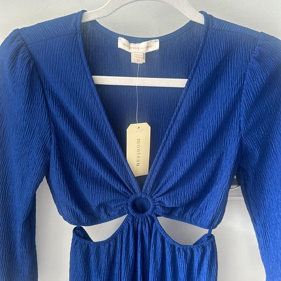 NWT MONTEAU CUT OUT MIDI DRESS - Picture 4 of 6